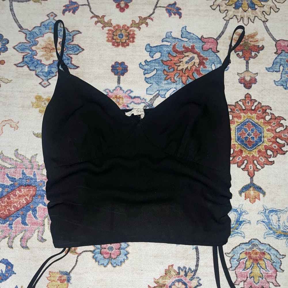 La Hearts Black Tank Top